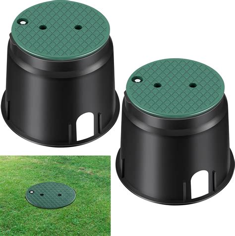 10 in. round electrical splice box|underground waterproof electrical box.